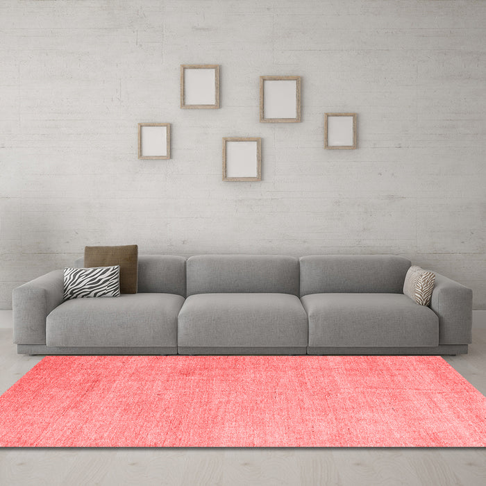 Modern Red Washable Rugs