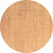 Round Abstract Brown Modern Rug, abs4852brn