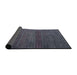 Sideview of Abstract Slate Gray Modern Rug, abs4853