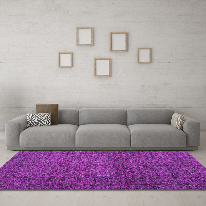 Machine Washable Abstract Pink Modern Rug in a Living Room, wshabs4853pnk