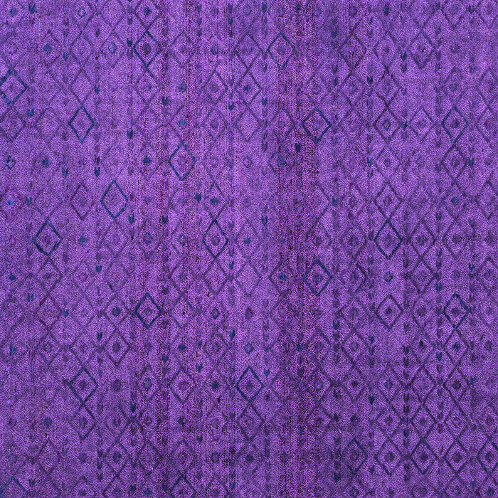Square Abstract Purple Modern Rug, abs4853pur