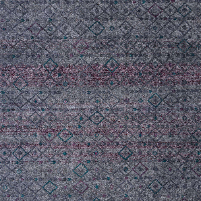 Machine Washable Abstract Slate Gray Rug, wshabs4853