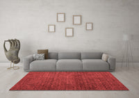 Machine Washable Abstract Red Modern Rug, wshabs4853red