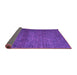 Sideview of Abstract Purple Modern Rug, abs4853pur