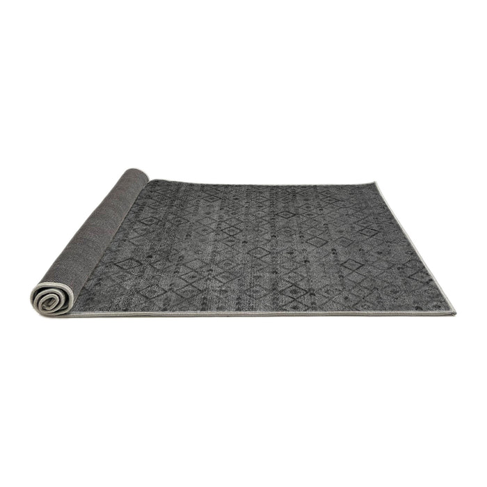 Sideview of Abstract Gray Modern Rug, abs4853gry