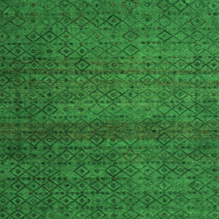 Square Abstract Green Modern Rug, abs4853grn