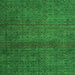 Square Abstract Green Modern Rug, abs4853grn