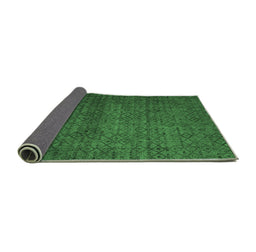 Sideview of Abstract Emerald Green Modern Rug, abs4853emgrn