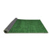 Sideview of Abstract Emerald Green Modern Rug, abs4853emgrn