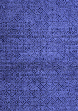 Abstract Blue Modern Rug, abs4853blu