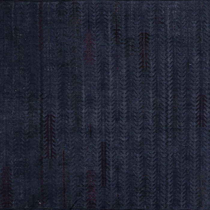 Square Machine Washable Abstract Night Blue Rug, wshabs4854