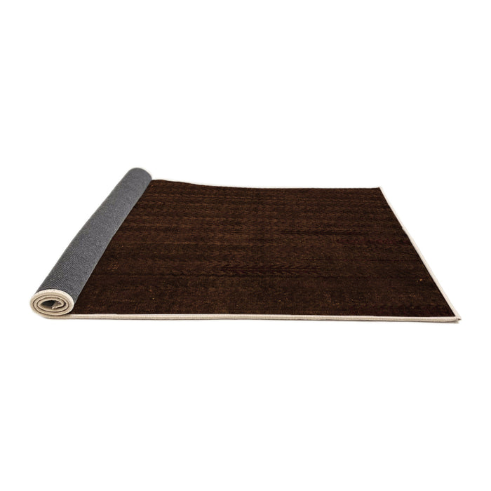 Sideview of Abstract Orange Modern Rug, abs4854org