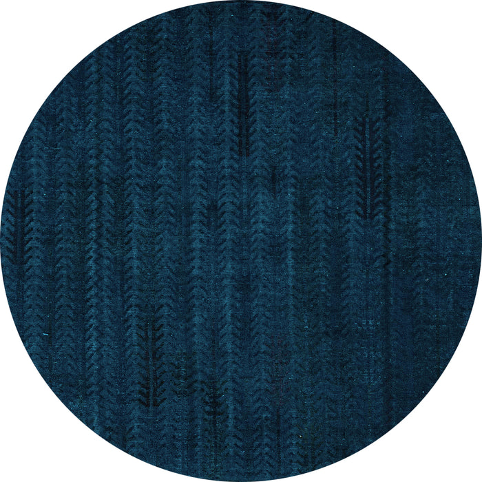 Round Machine Washable Abstract Light Blue Modern Rug, wshabs4854lblu
