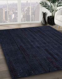 Abstract Blue Modern Rug, abs4854