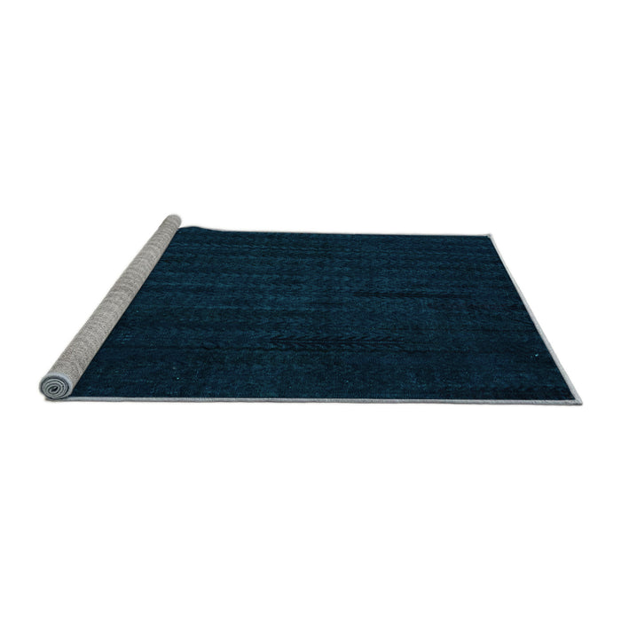 Sideview of Machine Washable Abstract Light Blue Modern Rug, wshabs4854lblu