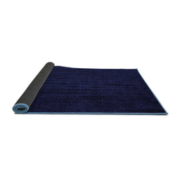 Sideview of Abstract Blue Modern Rug, abs4854blu