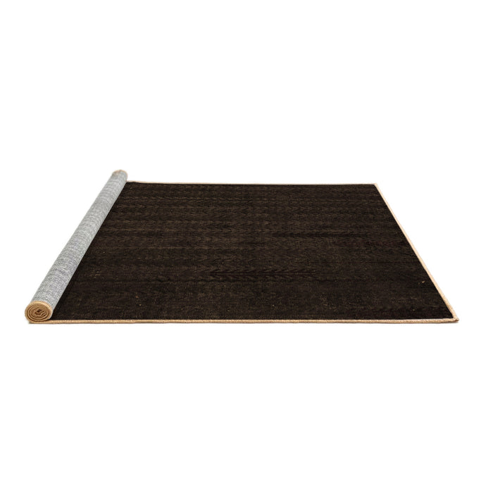Sideview of Machine Washable Abstract Brown Modern Rug, wshabs4854brn