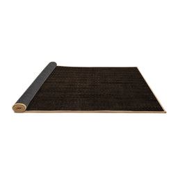 Sideview of Abstract Brown Modern Rug, abs4854brn
