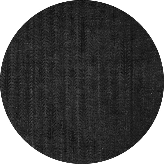 Round Machine Washable Abstract Gray Modern Rug, wshabs4854gry