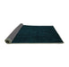 Sideview of Abstract Turquoise Modern Rug, abs4854turq