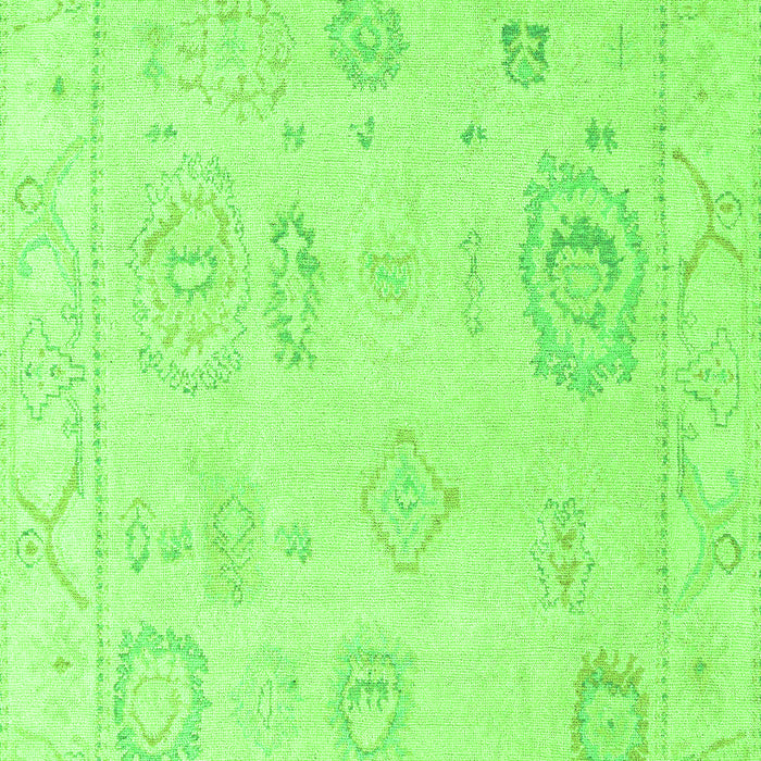 Machine Washable Oriental Green Traditional Area Rugs, wshabs4855grn