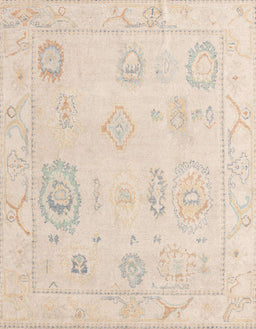 Abstract Light Orange Gold Oriental Rug, abs4855