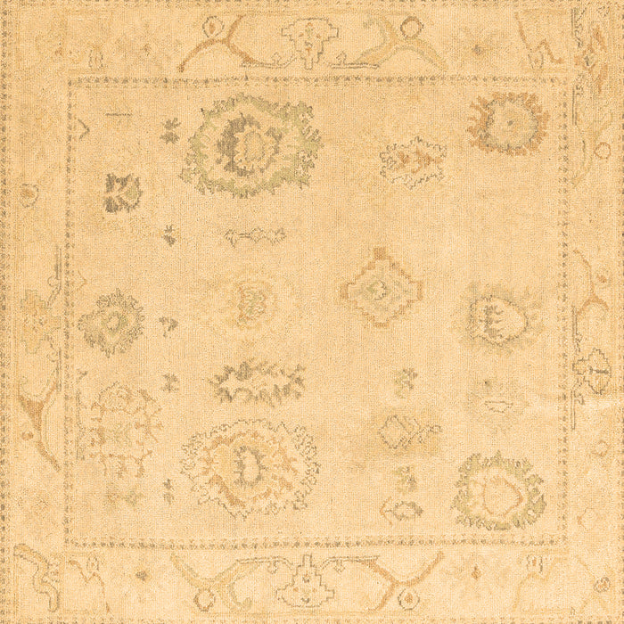 Square Oriental Brown Traditional Rug, abs4855brn