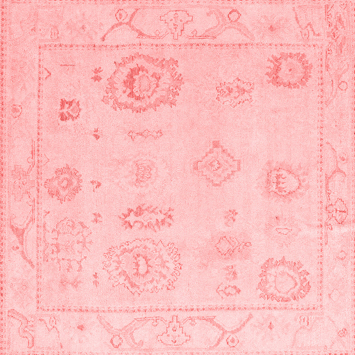 Machine Washable Oriental Red Traditional Rug, wshabs4855red