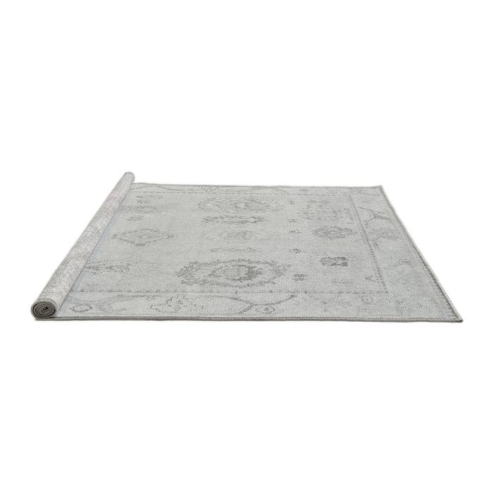 Sideview of Machine Washable Oriental Gray Traditional Rug, wshabs4855gry