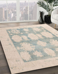 Abstract Sage Green Oriental Rug, abs4856