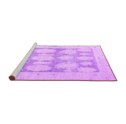 Sideview of Machine Washable Oriental Purple Traditional Area Rugs, wshabs4856pur