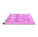 Sideview of Machine Washable Oriental Pink Traditional Rug, wshabs4856pnk