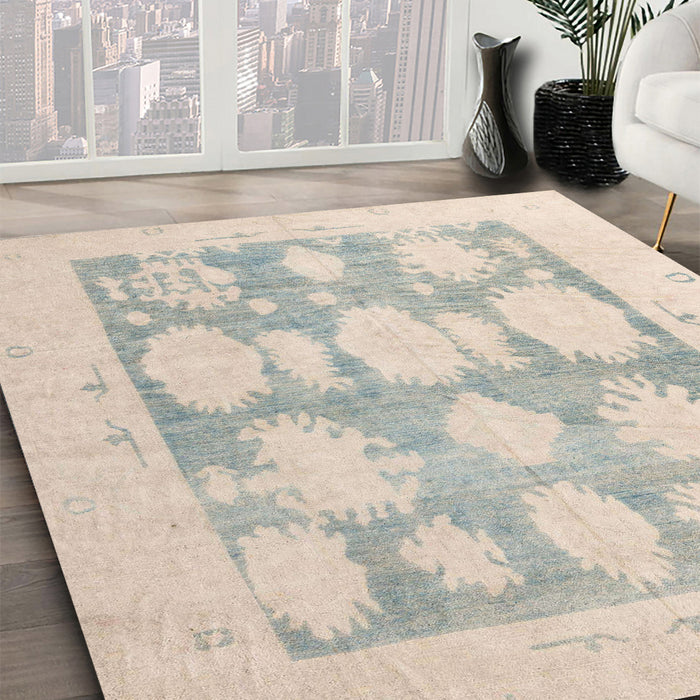 Machine Washable Abstract Sage Green Rug in a Family Room, wshabs4856