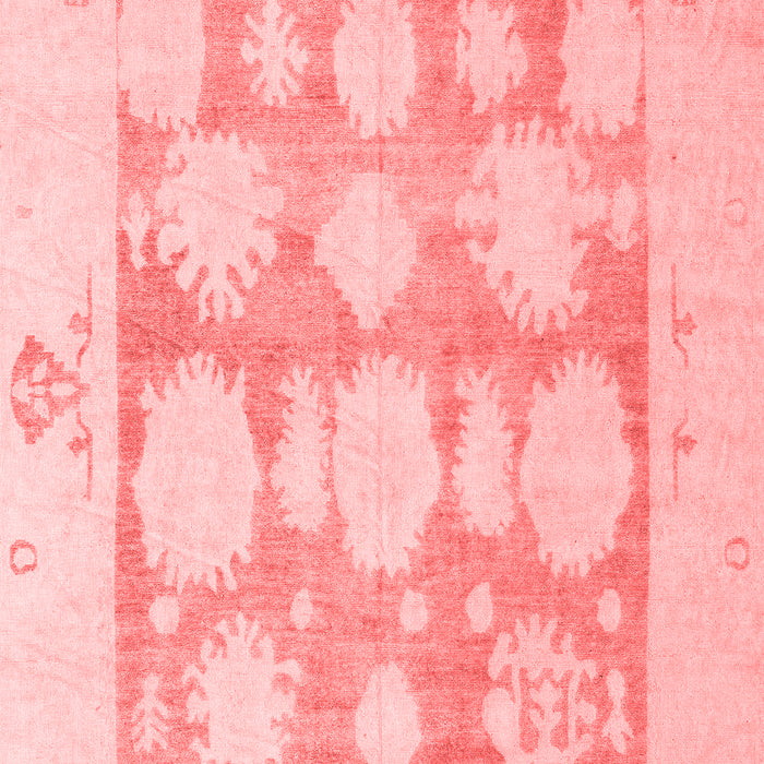 Machine Washable Oriental Red Traditional Rug, wshabs4856red