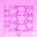 Square Oriental Pink Traditional Rug, abs4856pnk