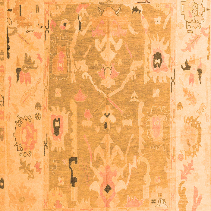 Oriental Orange Traditional Rug, abs4857org