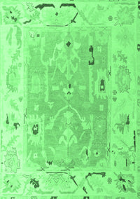 Oriental Emerald Green Traditional Rug, abs4857emgrn