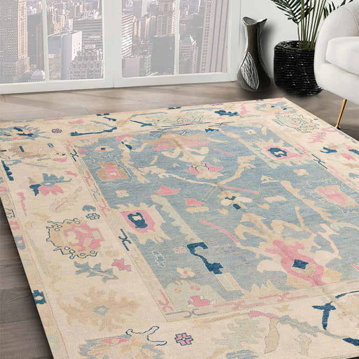 Machine Washable Abstract Sage Green Rug in a Family Room, wshabs4857