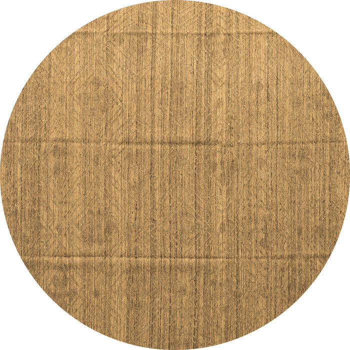 Round Abstract Brown Modern Rug, abs4858brn