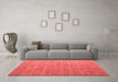 Modern Red Washable Rugs