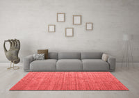 Machine Washable Abstract Red Modern Rug, wshabs4858red