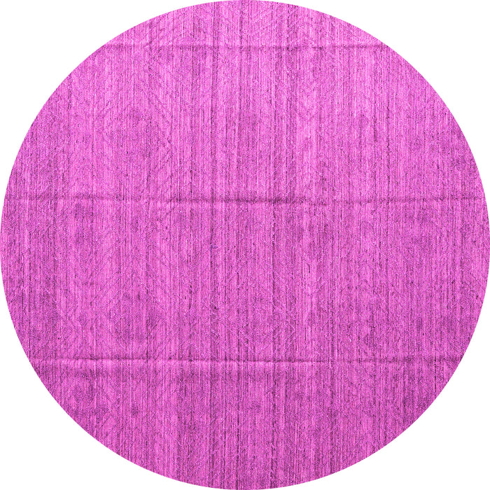 Round Abstract Pink Modern Rug, abs4858pnk