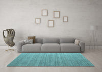 Machine Washable Abstract Light Blue Modern Rug, wshabs4858lblu