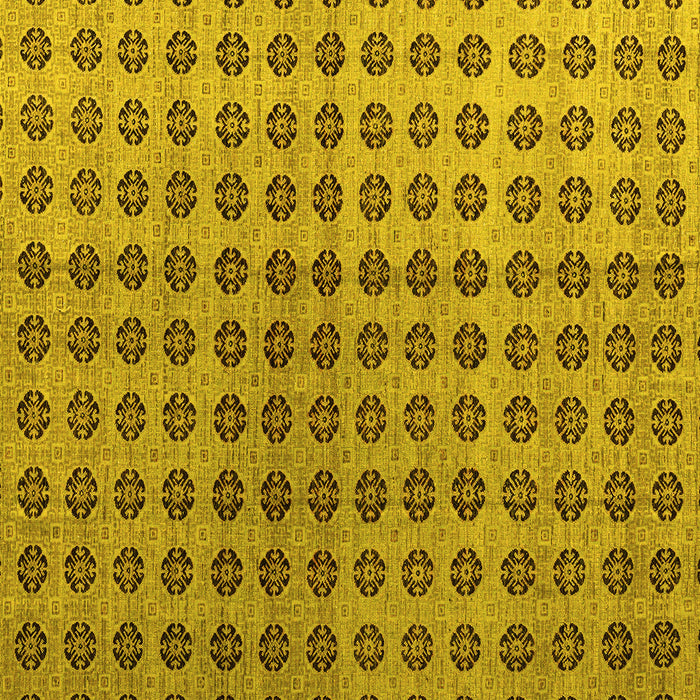Square Abstract Yellow Modern Rug, abs4859yw