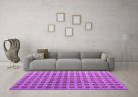 Machine Washable Abstract Purple Modern Rug, wshabs4859pur