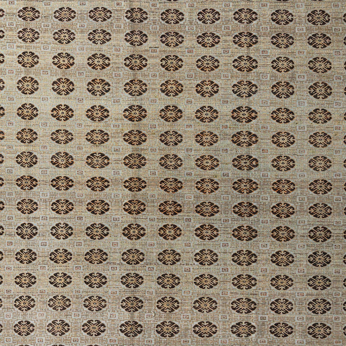 Square Abstract Light French Beige Brown Modern Rug, abs4859