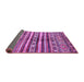 Sideview of Abstract Purple Modern Rug, abs485pur