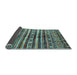 Sideview of Abstract Light Blue Modern Rug, abs485lblu