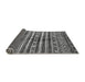 Sideview of Abstract Gray Modern Rug, abs485gry