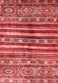 Abstract Red Modern Rug, abs485red